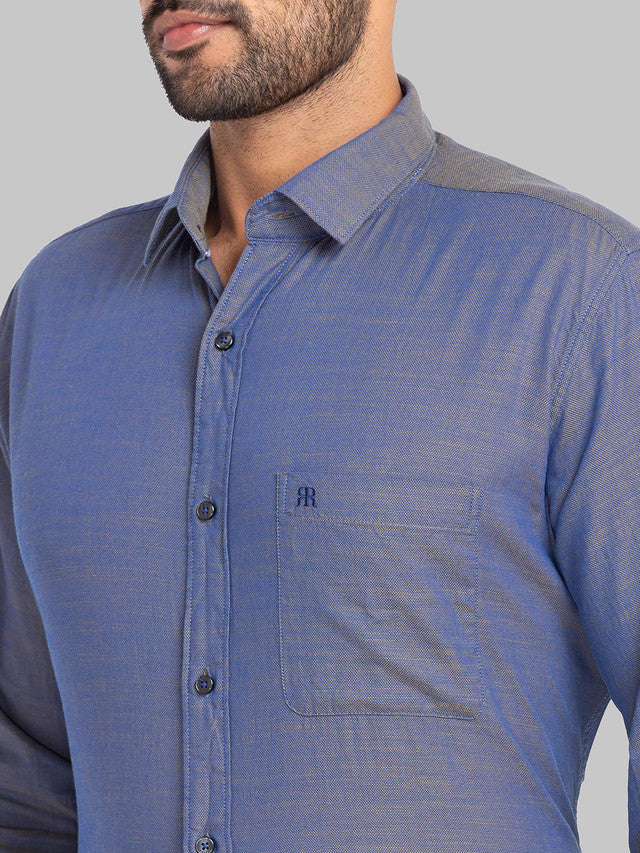 Raymond Blue Casual Shirt 