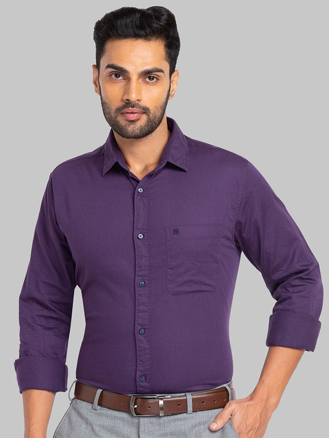 Raymond Purple Casual Shirt 