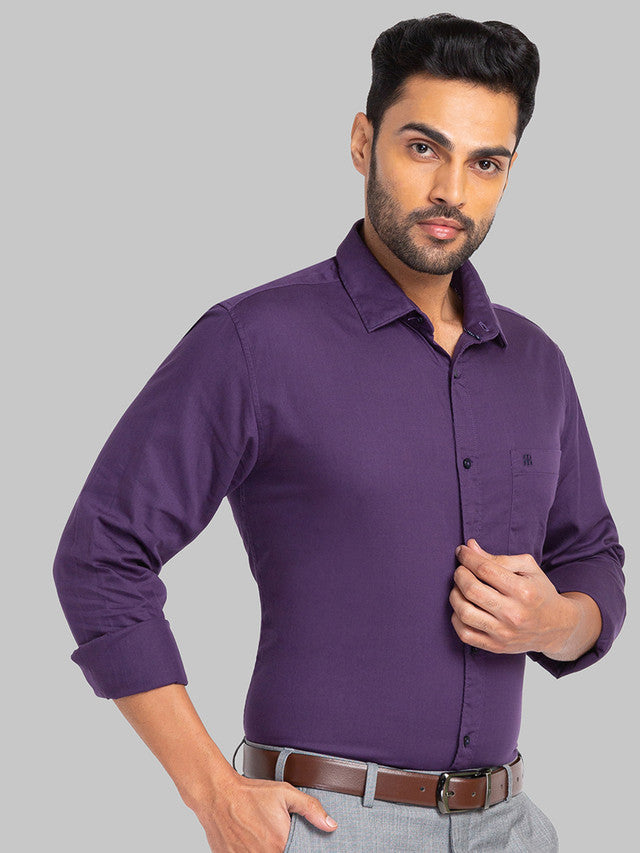 Raymond Purple Casual Shirt 