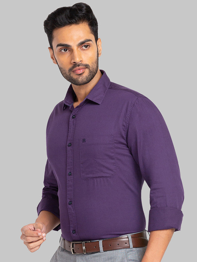 Raymond Purple Casual Shirt 