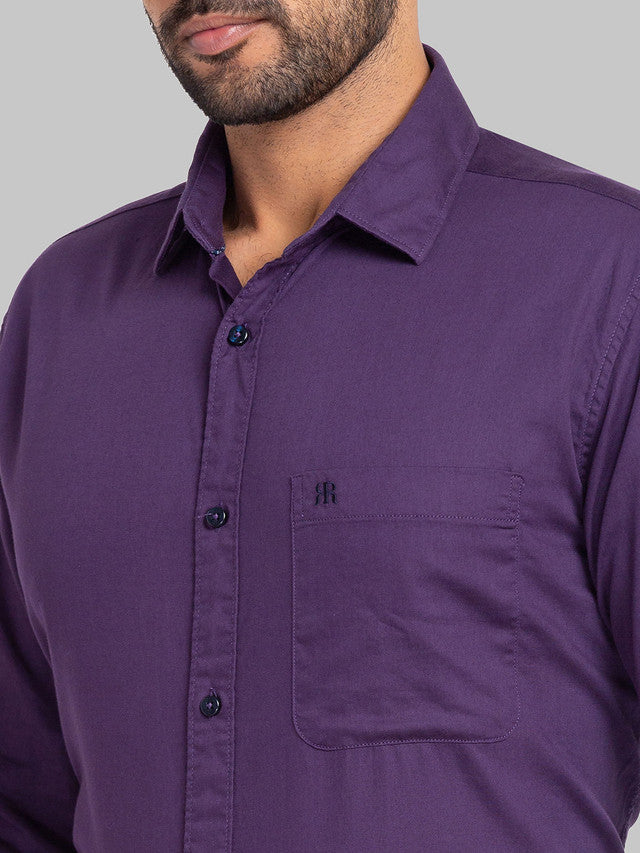 Raymond Purple Casual Shirt 