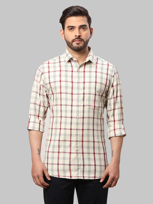 Raymond Beige Casual Shirt 