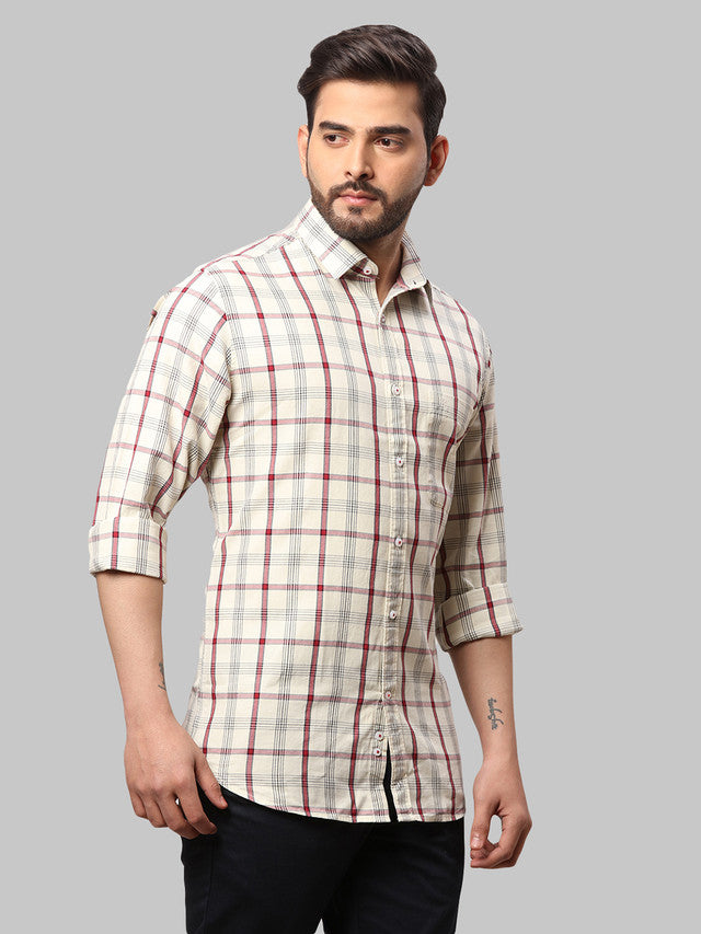 Raymond Beige Casual Shirt 