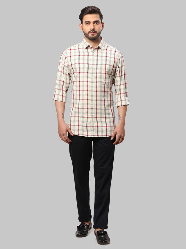 Raymond Beige Casual Shirt 