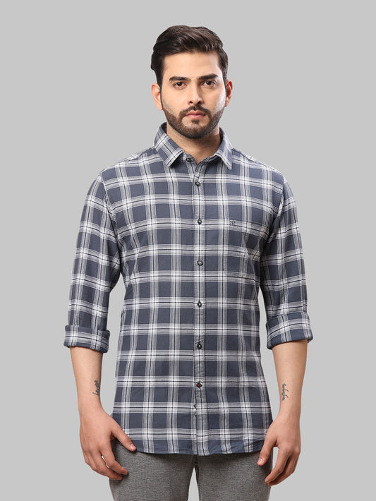 Raymond Blue Casual Shirt 