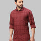 Raymond Maroon Casual Shirt 