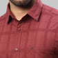 Raymond Maroon Casual Shirt 