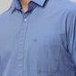 Raymond Blue Solid Slim Fit Cotton Casual Shirt