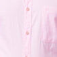 Raymond Pink Solid Slim Fit Full Sleeve Cotton Shirt