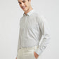 Men Slim Fit White Shirt