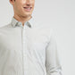 Men Slim Fit White Shirt