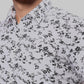 Raymond Men Black Slim Fit Print Casual Shirt