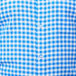 Raymond Men Blue Slim Fit Checks Regular Collar Shirt