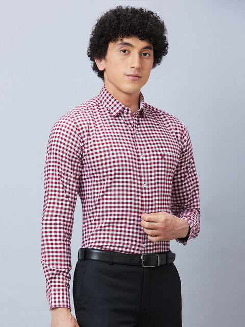 Raymond Maroon Casual Shirt