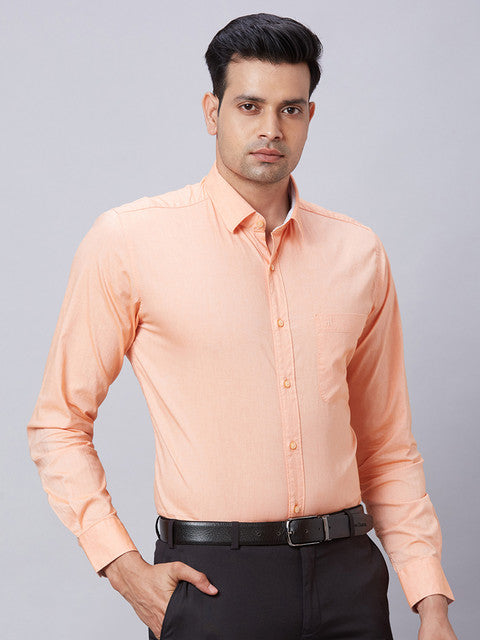 Raymond Orange Casual Shirt