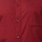 Raymond Red Solid Slim Fit Cotton Casual Shirt