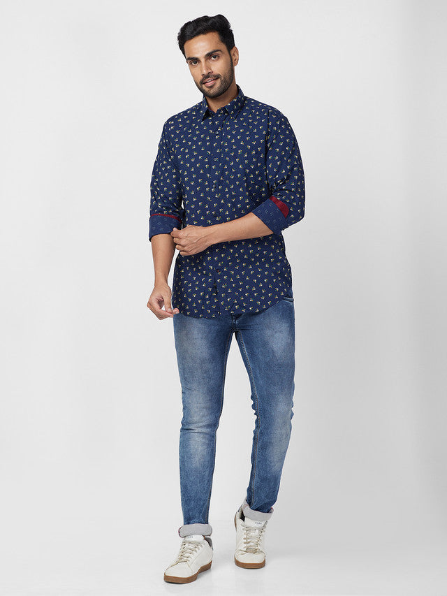 Raymond Blue Casual Shirt 