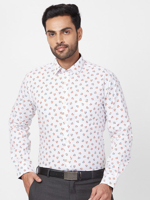 Raymond White Casual Shirt