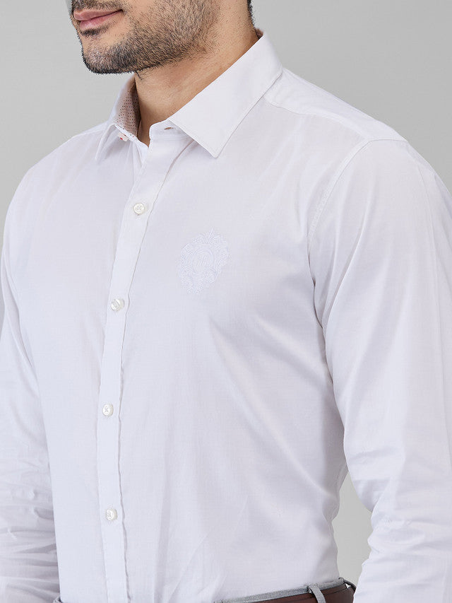 Raymond White Casual Shirt