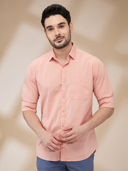 Raymond Orange Casual Shirt