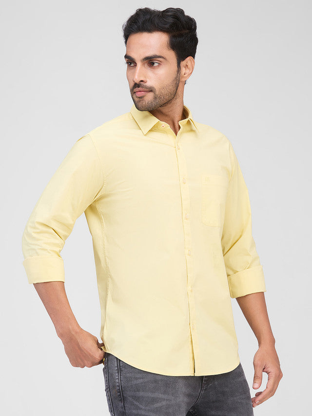 Raymond Yellow Casual Shirt