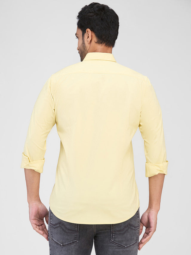Raymond Yellow Casual Shirt