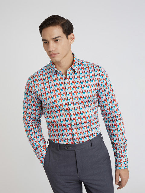 Raymond Blue Casual Shirt 