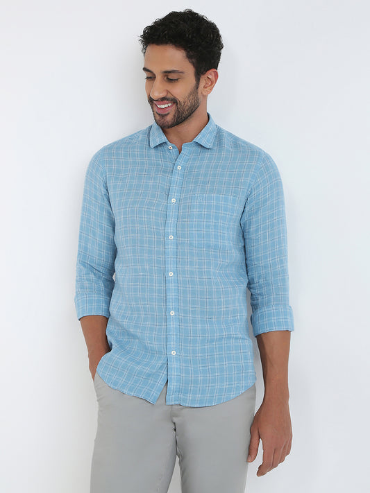 Raymond Blue Casual Shirt 