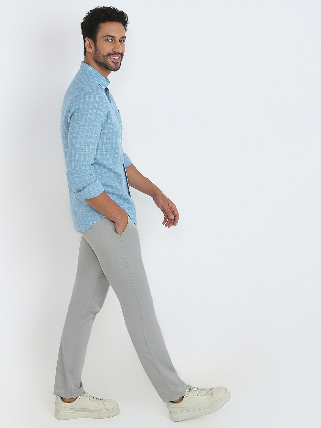 Raymond Blue Casual Shirt 