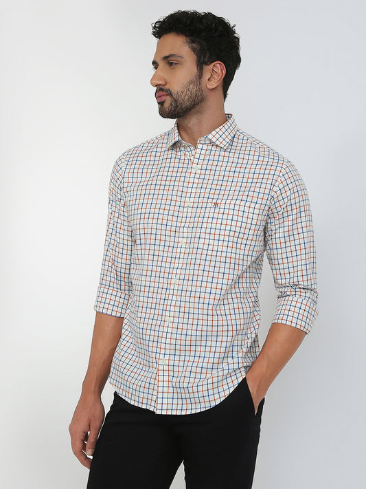 Raymond Orange Casual Shirt 