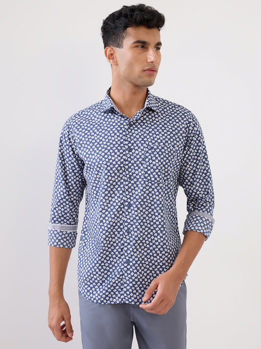 Raymond Blue Casual Shirt 