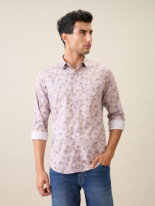 Raymond Purple Casual Shirt 