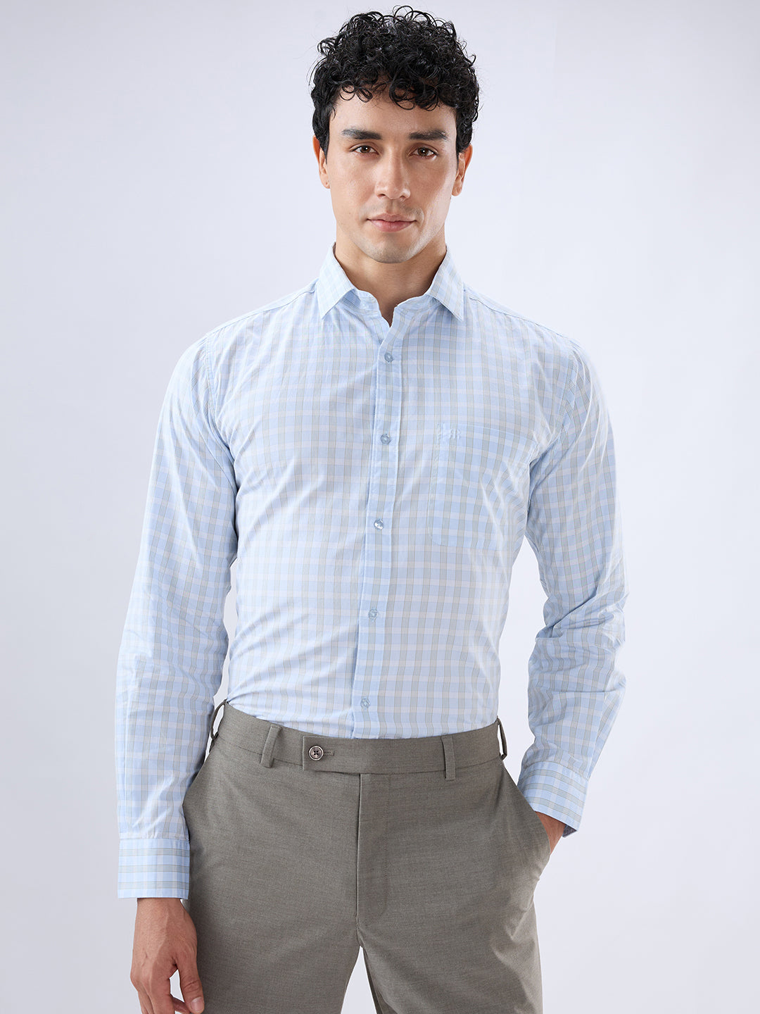Raymond Blue Casual Shirt
