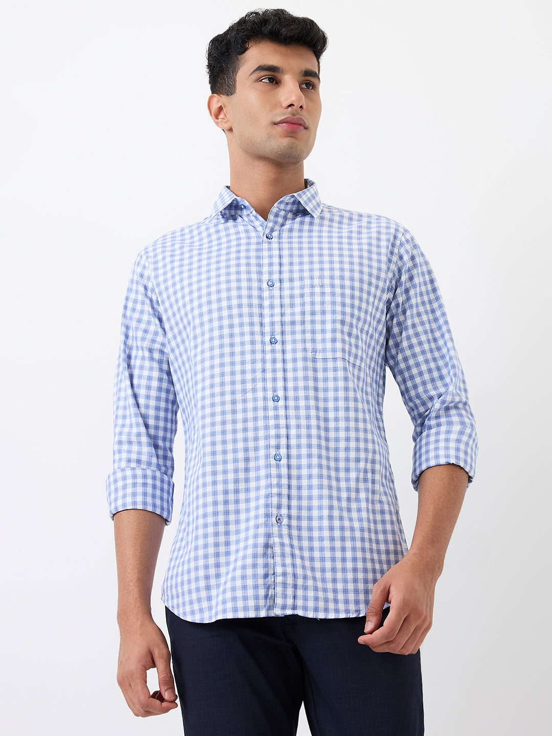 Raymond Blue Casual Shirt
