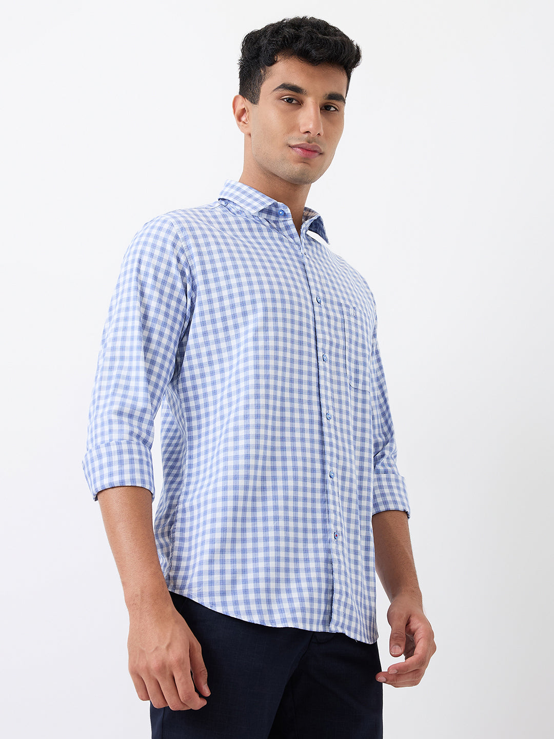 Raymond Blue Casual Shirt