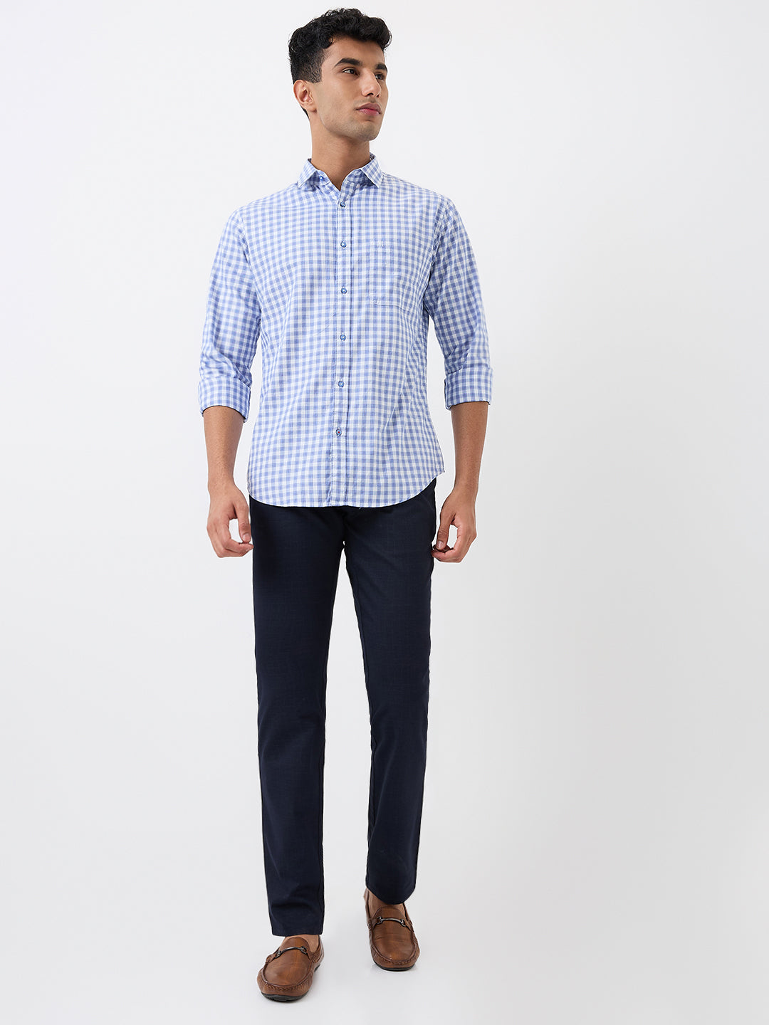 Raymond Blue Casual Shirt