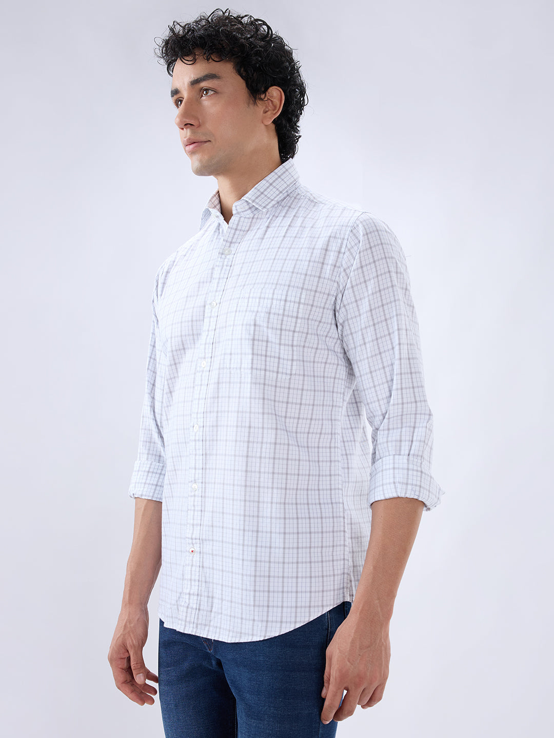 Raymond Grey Casual Shirt