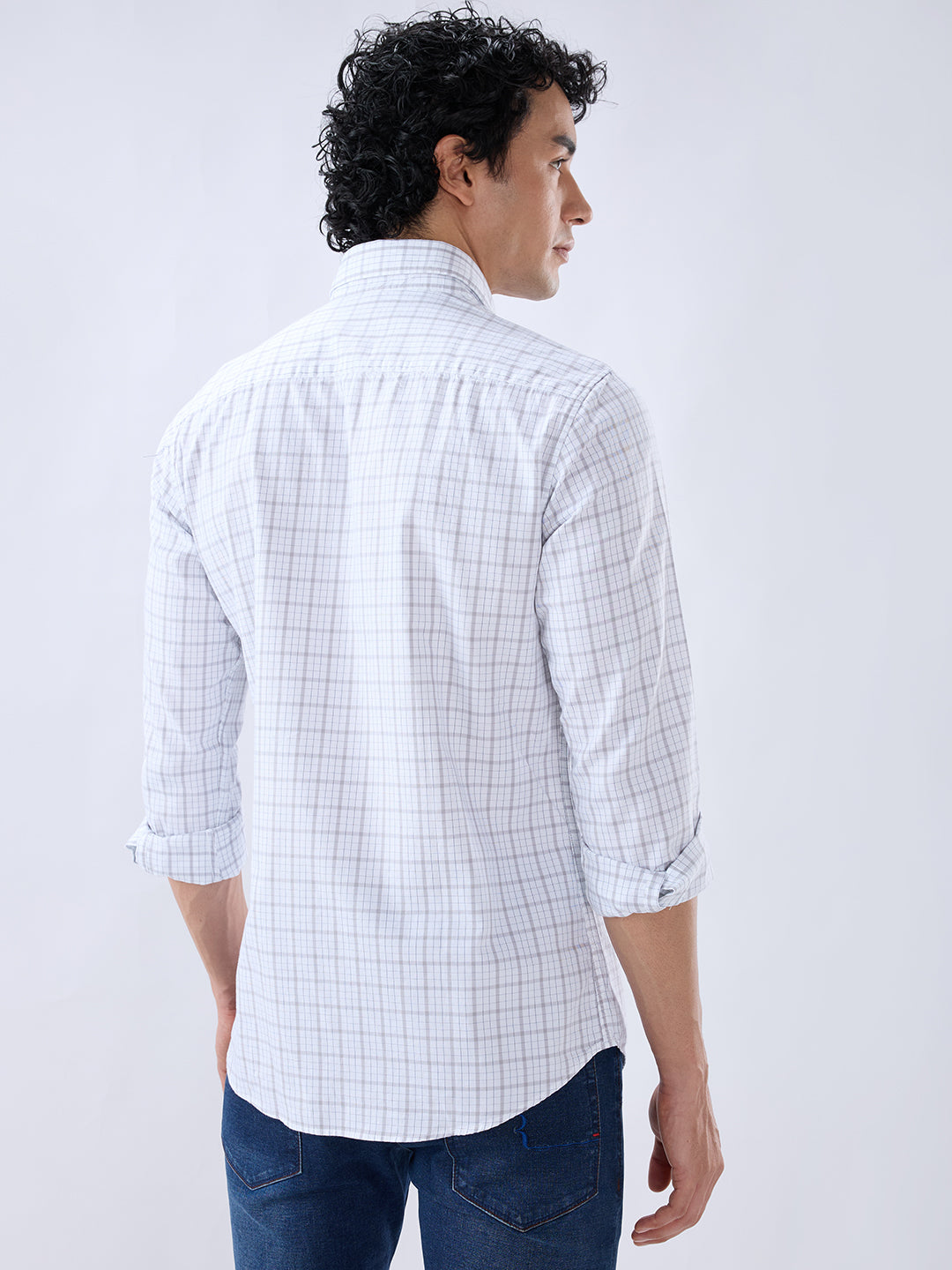 Raymond Grey Casual Shirt