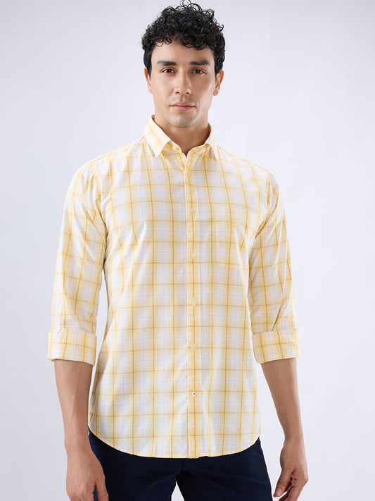 Raymond Yellow Casual Shirt