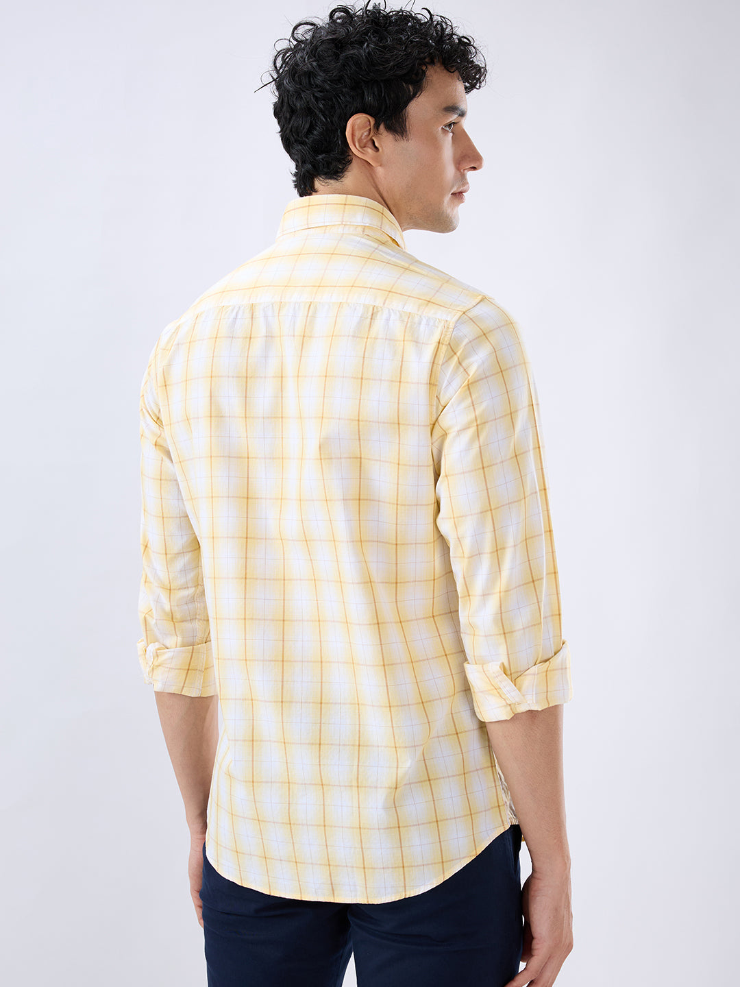 Raymond Yellow Casual Shirt