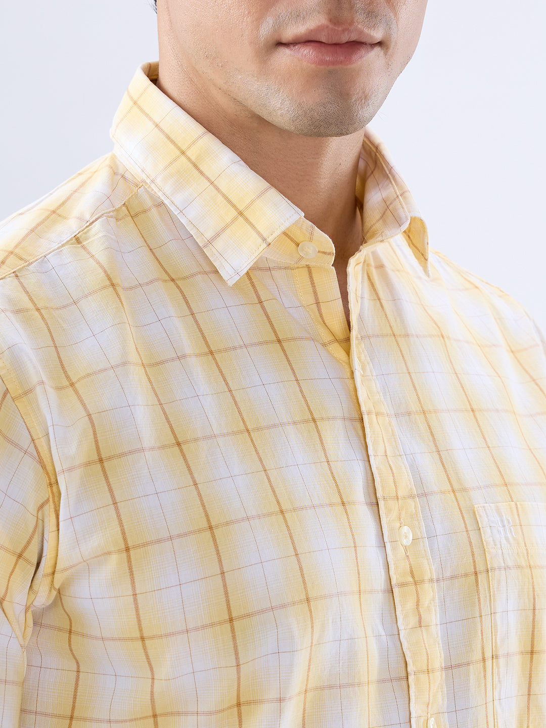Raymond Yellow Casual Shirt
