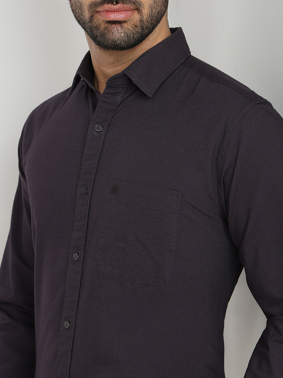 Raymond Purple Casual Shirt
