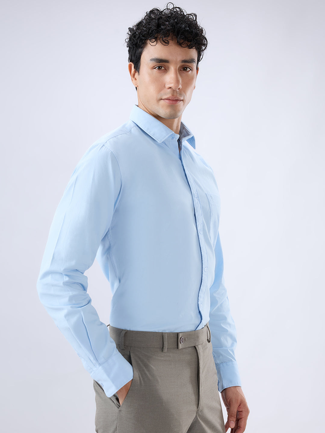 Raymond Blue Casual Shirt