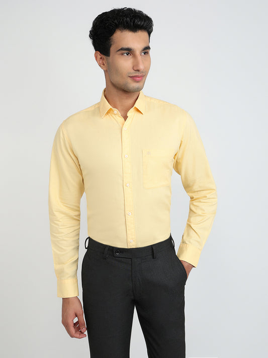 Raymond Yellow Casual Shirt