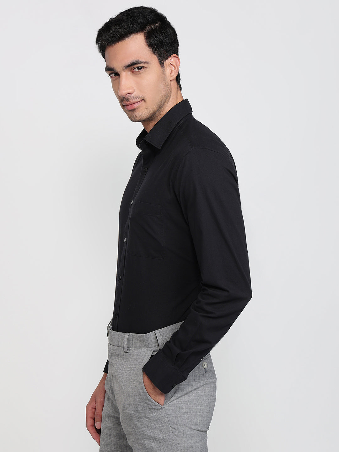 Raymond Black Casual Shirt