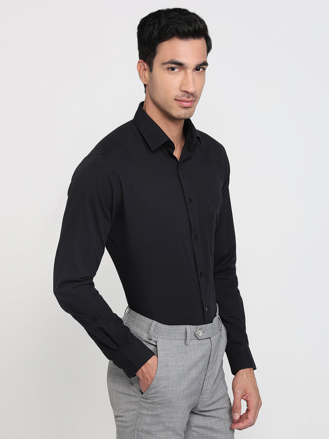 Raymond Black Casual Shirt
