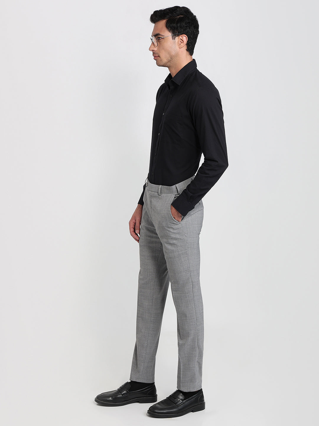 Raymond Black Casual Shirt