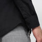Raymond Men Black Slim Fit Solid Casual Shirt