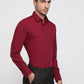 Raymond Maroon Casual Shirt