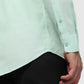 Raymond Men Green Slim Fit Solid Casual Shirt